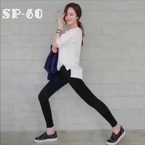 SP-68 Magic Pants from Korea, Black Skinny Petite Denim, O/S